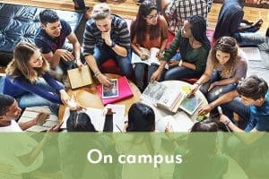 on campus