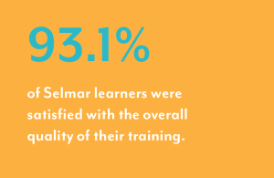 83.1% were satisfied with their training