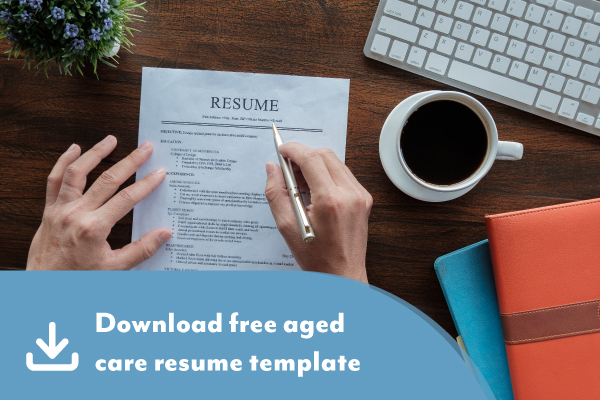 aged care resume