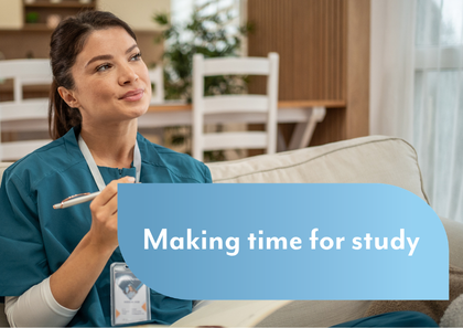 Making time for study between work and life